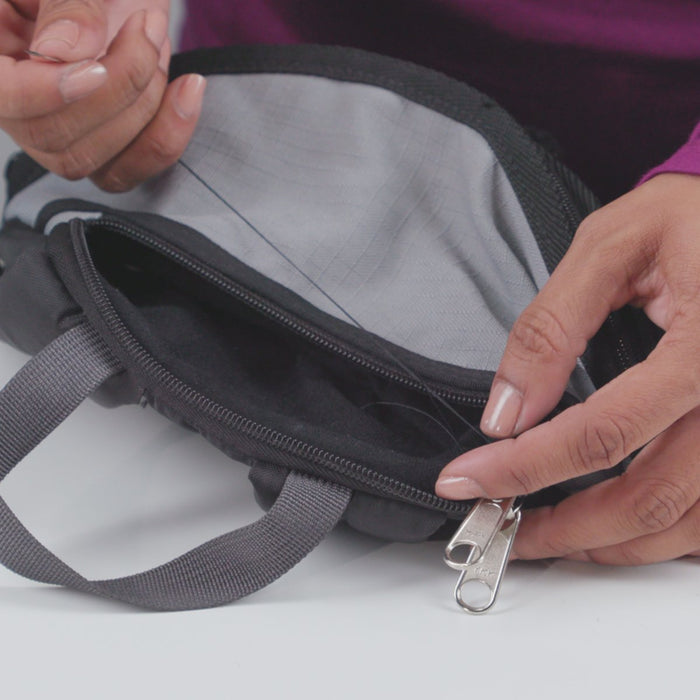 Zipper Repair Kit in use